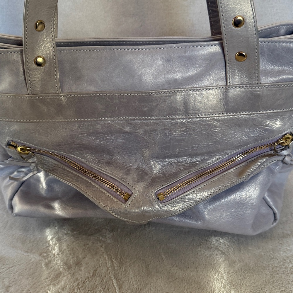 Botkier gray/silver leather bag